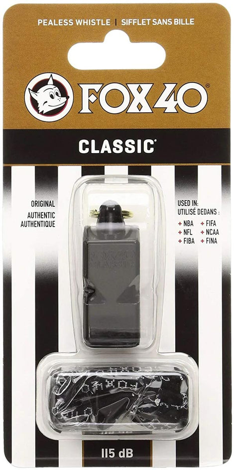 (10x) FOX 40 Classic Whistle with Breakaway Lanyard - 10 Pack