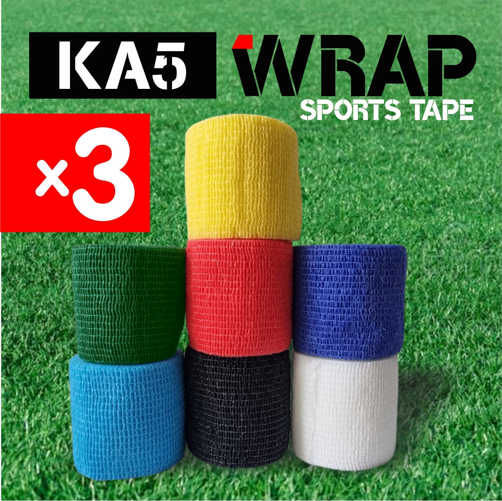 KA5 Wrap - Sports Tape 3 PACK Soccer Football Bandage Strapping