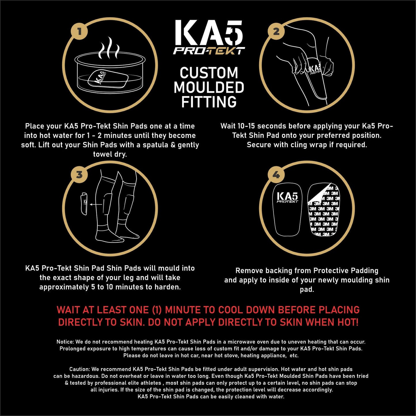 KA5 Pro-Tekt Mouldable Shin Pads