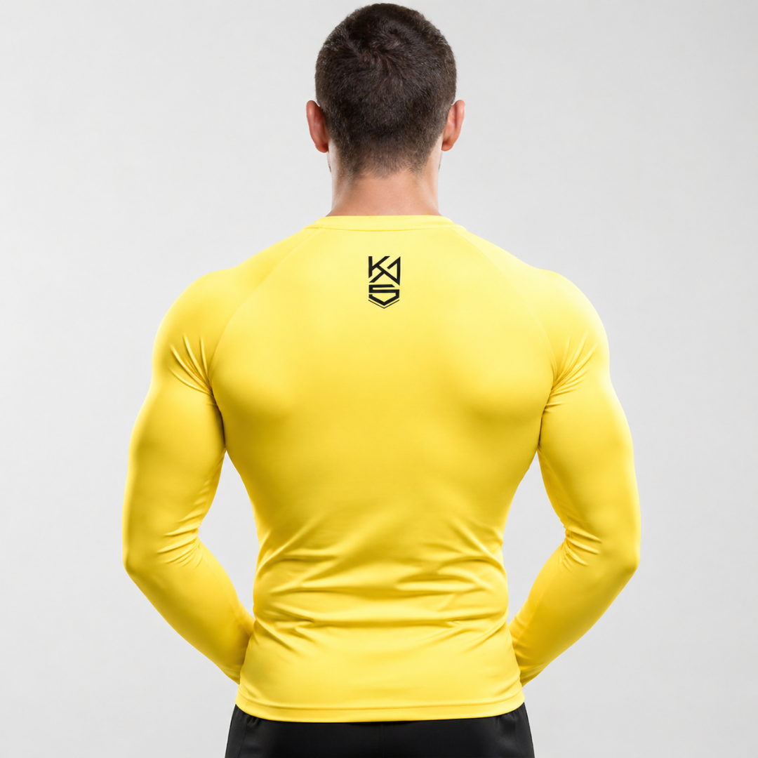 yellow compression back