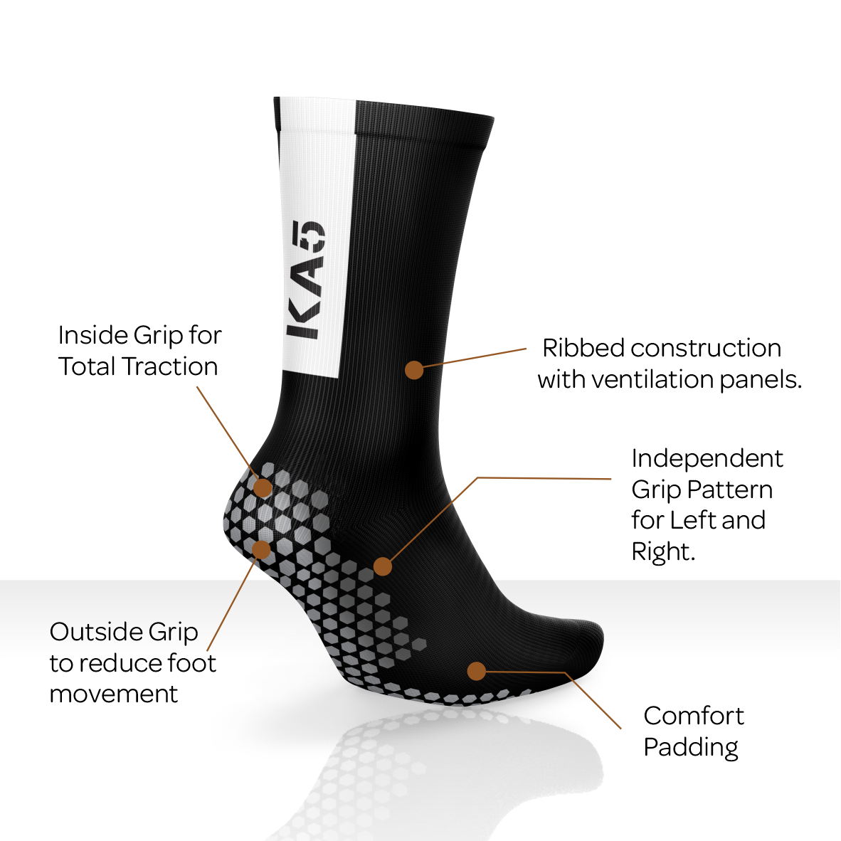 KA5 Traction + Performance Socks Small + Large